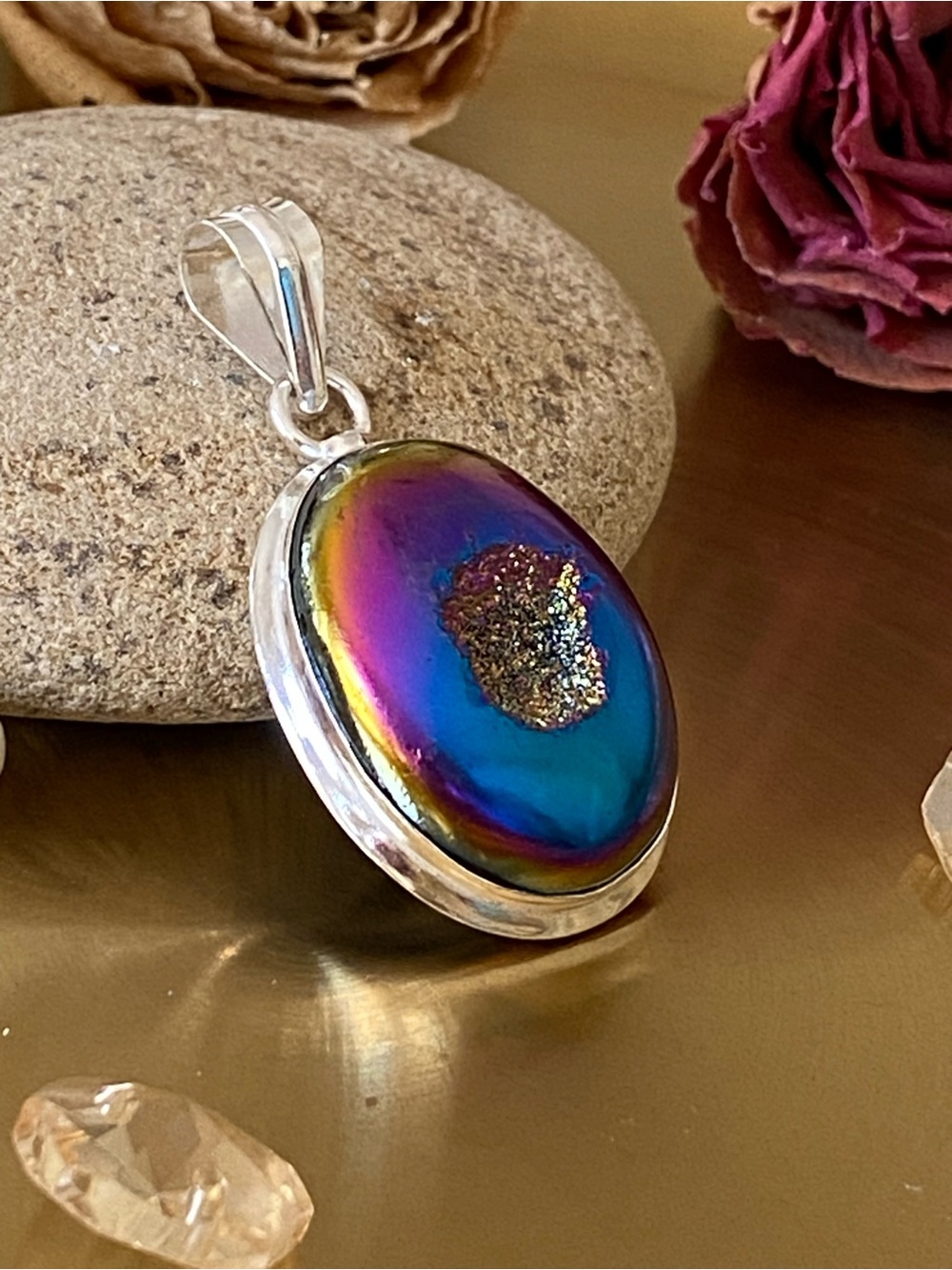 Titanium Druzy Pendant - Picture 5 of 10